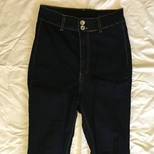 On a Roller Derby Mod Cloth jeans